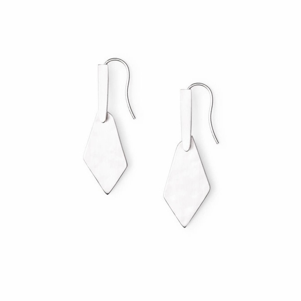 Kendra Scott Silver Hammered Earrings